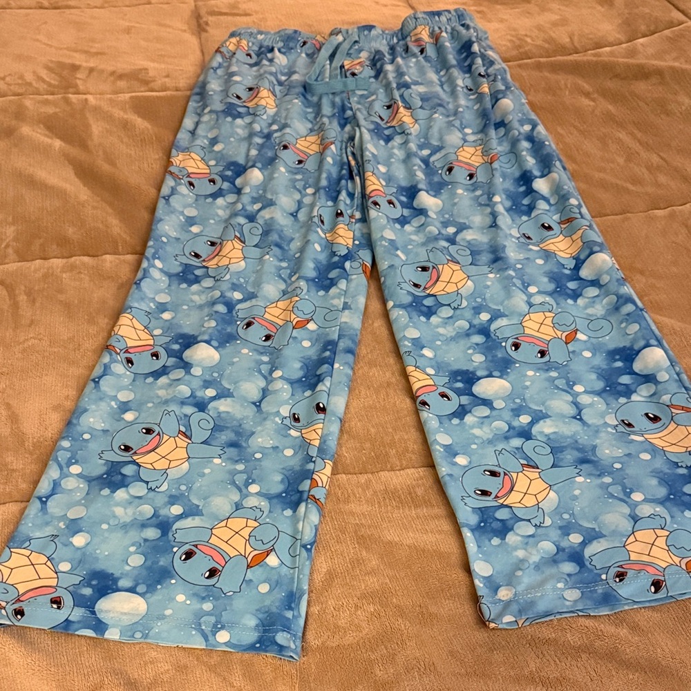 Kids Blue Turtle Print Pajama Bottoms Pokémon by Boxlunch